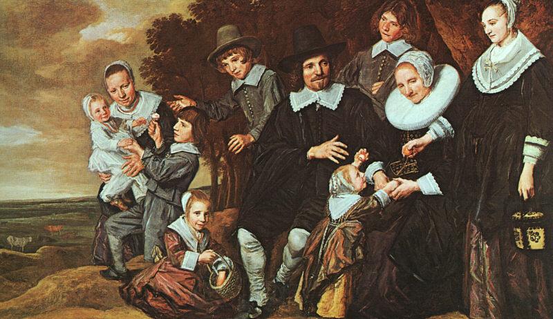 Frans Hals A Family Group in a Landscape Norge oil painting art